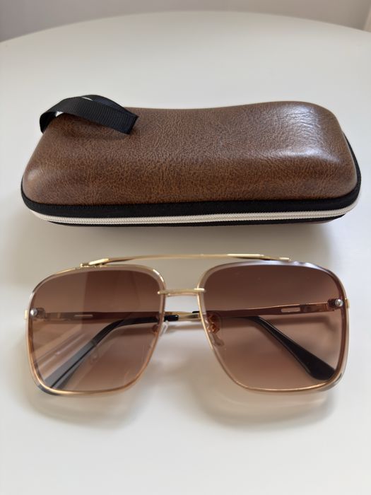 Okulary Dita mach six grand  cartier versace brazowe bez logo