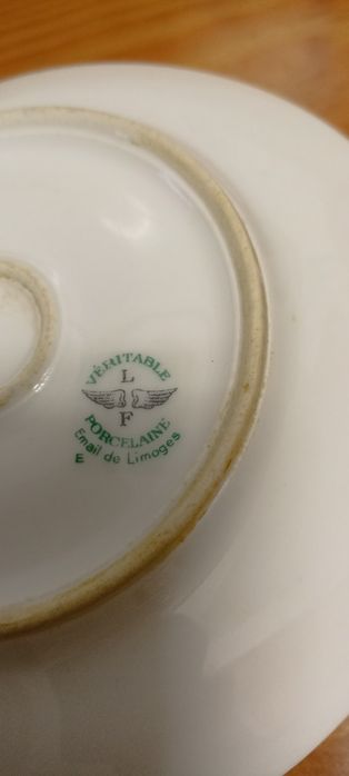 Molheira antiga verdadeira porcelana de Email de Limoges - anos 60s