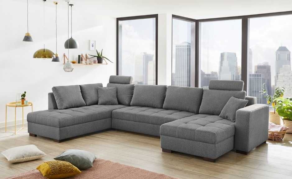 Duży NAROŻNIK PORTOS U z funkcją spania. Wysyłka Próbek tkanin GRATIS!