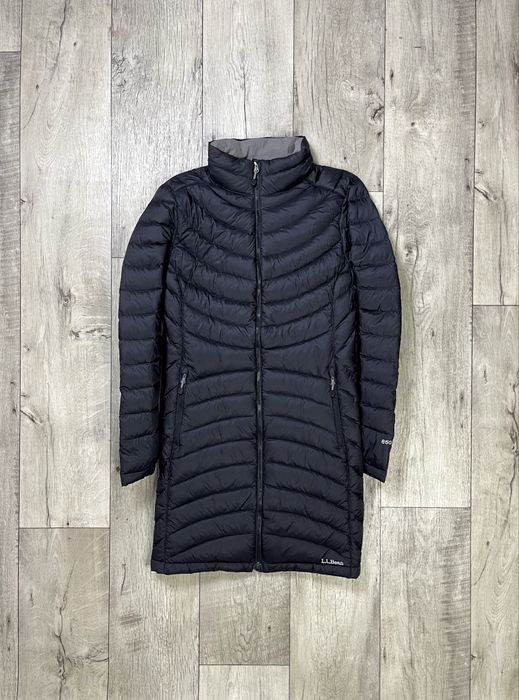 L.L. Bean куртка пуховик L размер женская парка стеганая черная