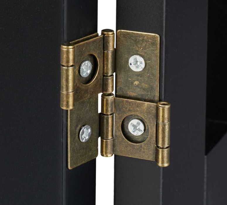 Czarna bramka zabezpieczająca 92 cm