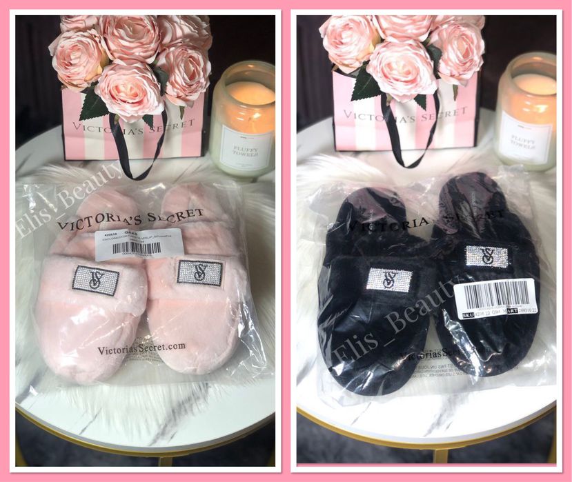 Знижка до 25/01! Шикарні тапочки з камінцями від Victoria’s Secret