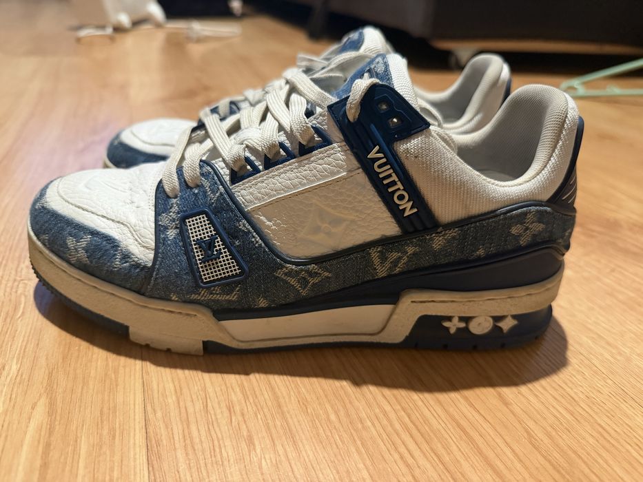 Louis Vuitton trainer blue denim