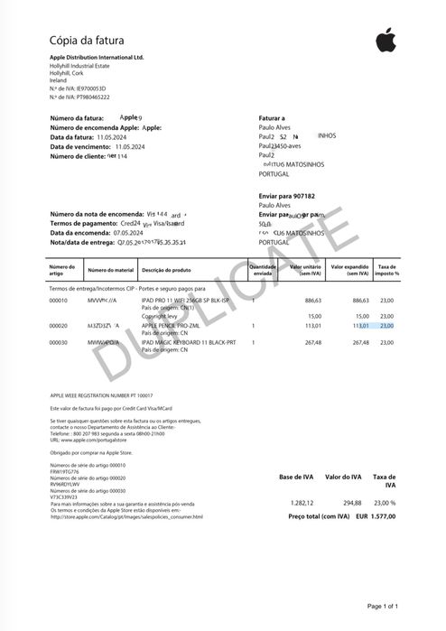 Ipad Pro 11, M4, 256gb, wifi