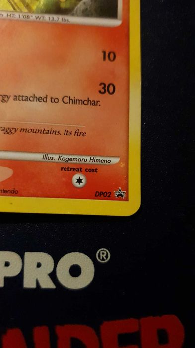 2007 Pokemon TCG Chimchar Cosmos Holo DP02 Black Star Promo Carta