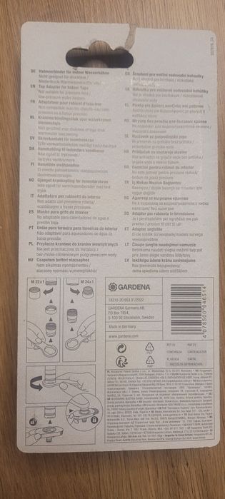 Adapter, przejsciowka, szybkozłaczka do kranów Gardena
