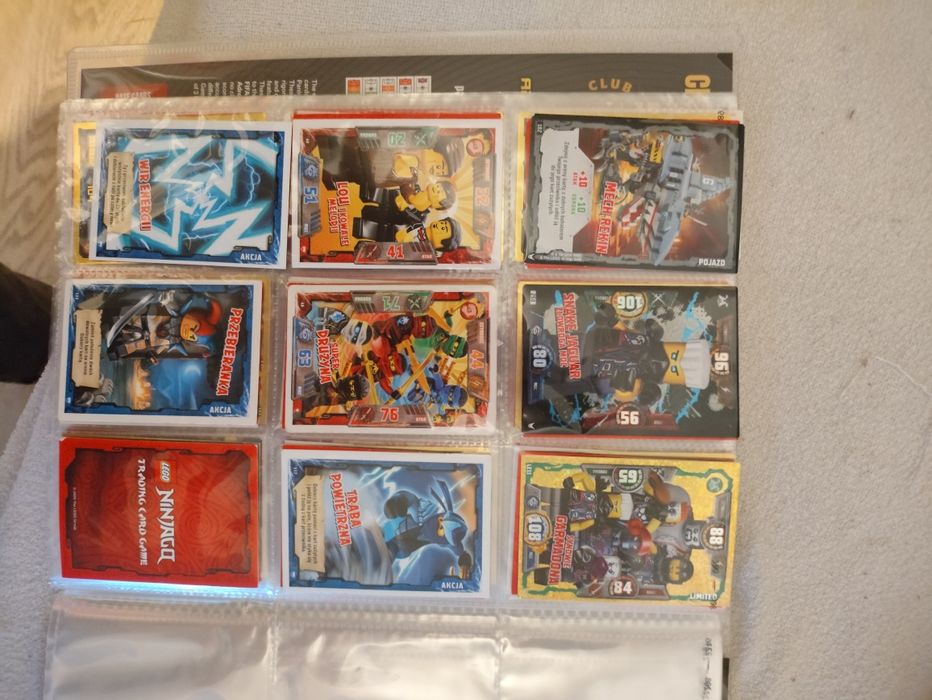 Karty Lego ninjago Seria 5 i na końcu pomieszane