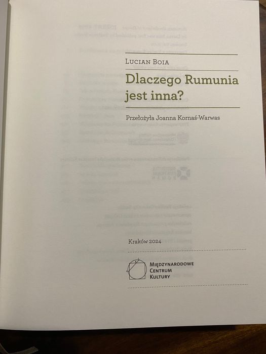 Dlaczego Rumunia jest inna -L.Boia