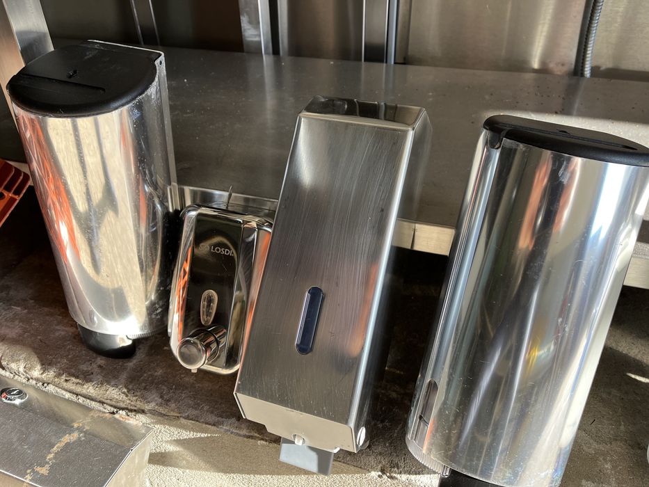 Dispensadores de sabonete em inox