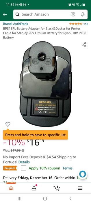 Lithium Battery Adapter64752417312641121