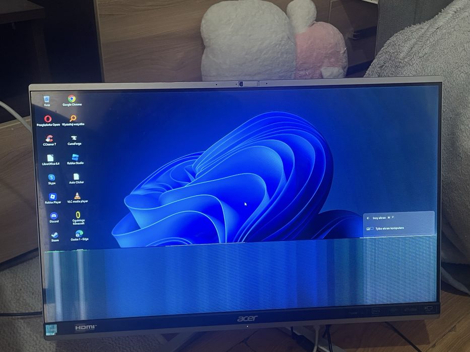 Acer Aspire C24 i3 11 gen | 8GB DDR4 | 256GB SSD | USZKODZONA MATRYCA
