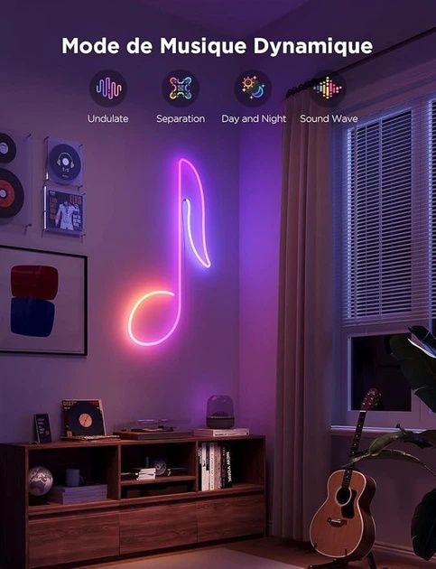 Светодиодная лента Govee Neon Rope Light 2 H61D5 5 метров