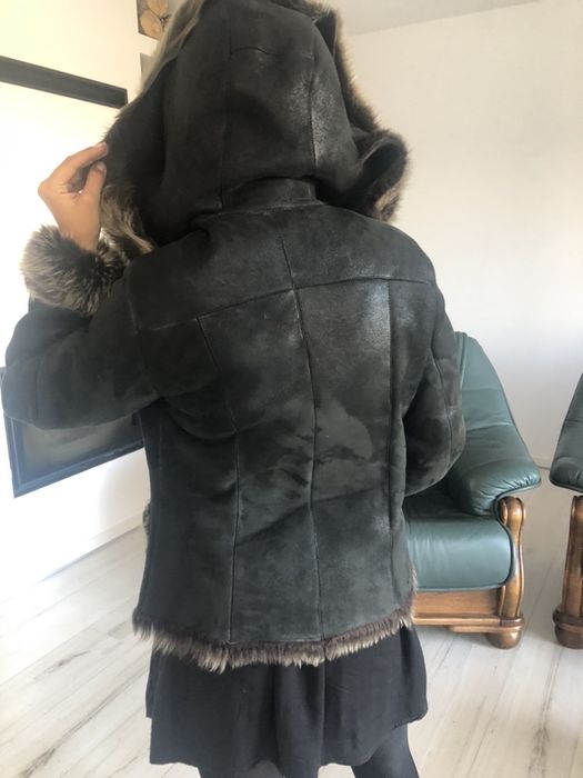 Kożuch naturalny PAULA rozmiar M/L