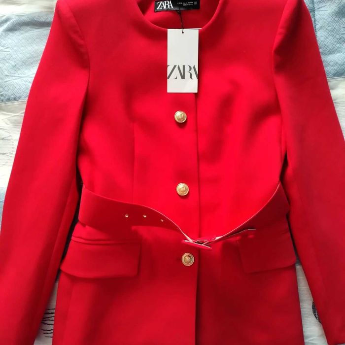 Blazer Vermelho c/Cinto (Novo)