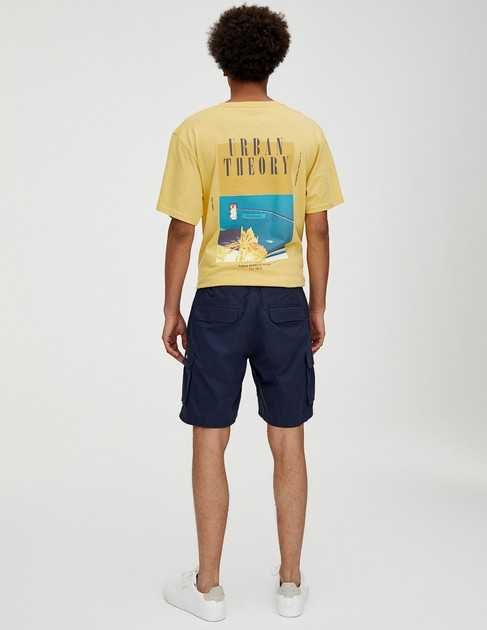 Шорти PullAndBear темно-сині розмір 42