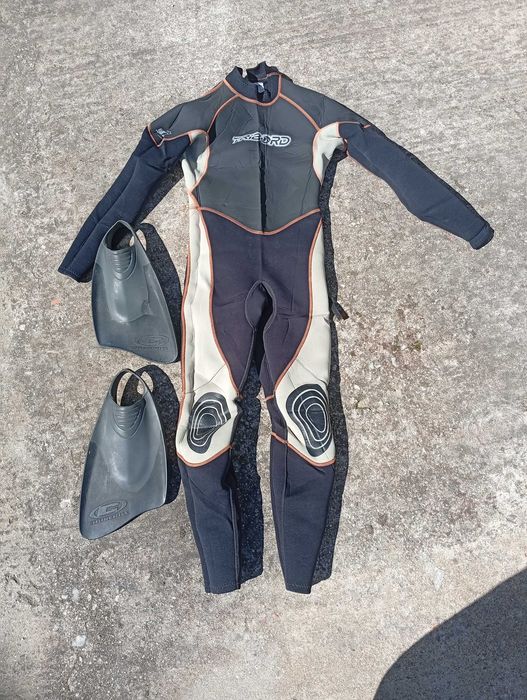 Fato Body Board / Surf e Pés de Pato (Para criança)