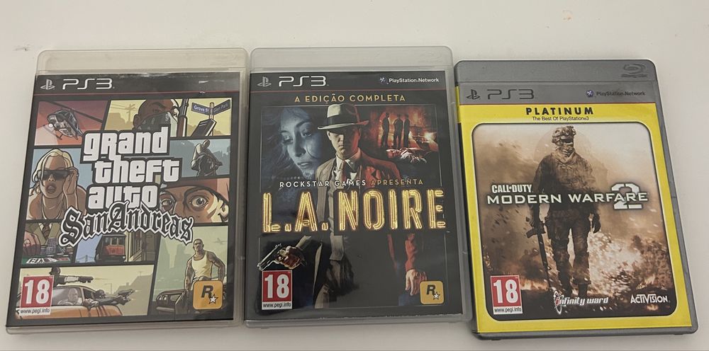 GTA San Andreas + L.A. Noire + COD MW2 Platinum