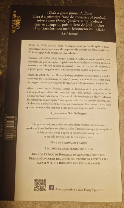 Livro "A Verdade sobre o caso Harry Quebert" - Joël Dicker