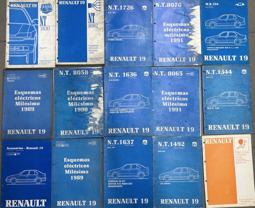 Livros tecnicos de oficina Renault