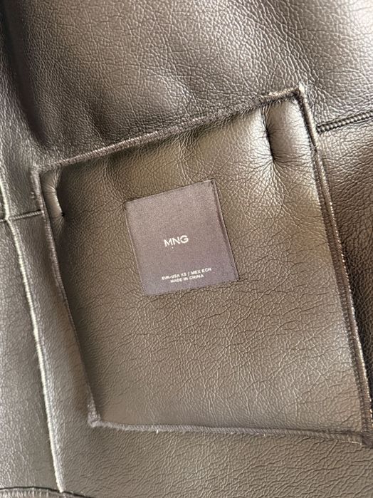 Куртка Mango XS S нова Тедді шкіряна