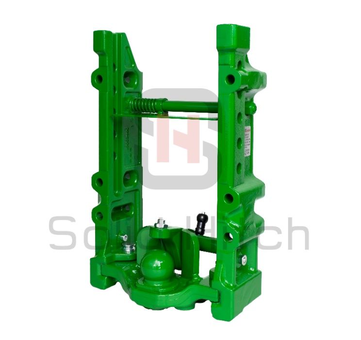 Rama zaczepowa K80 Sauermann, korpus, szyna, zaczep, John Deere,