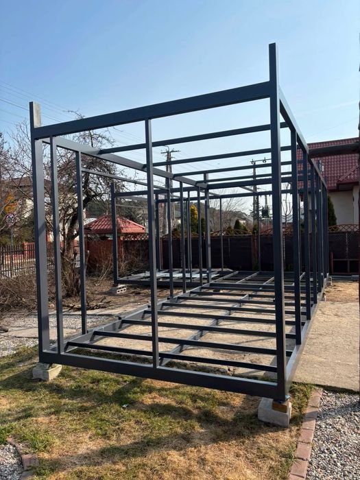 Konstrukcja stalowa domku modułowego 35m2