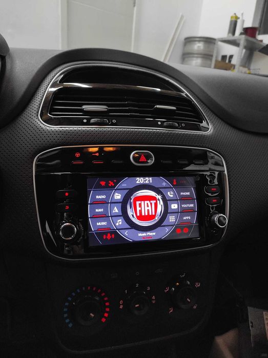 (NOVO) Rádio 2DIN 7" Android • FIAT Punto EVO (2009 a 2017) • GPS