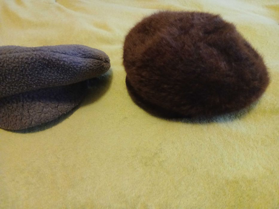 3 sztuki czapki kapelusze ciepłe angielskie zimowe ELEGANCKIE