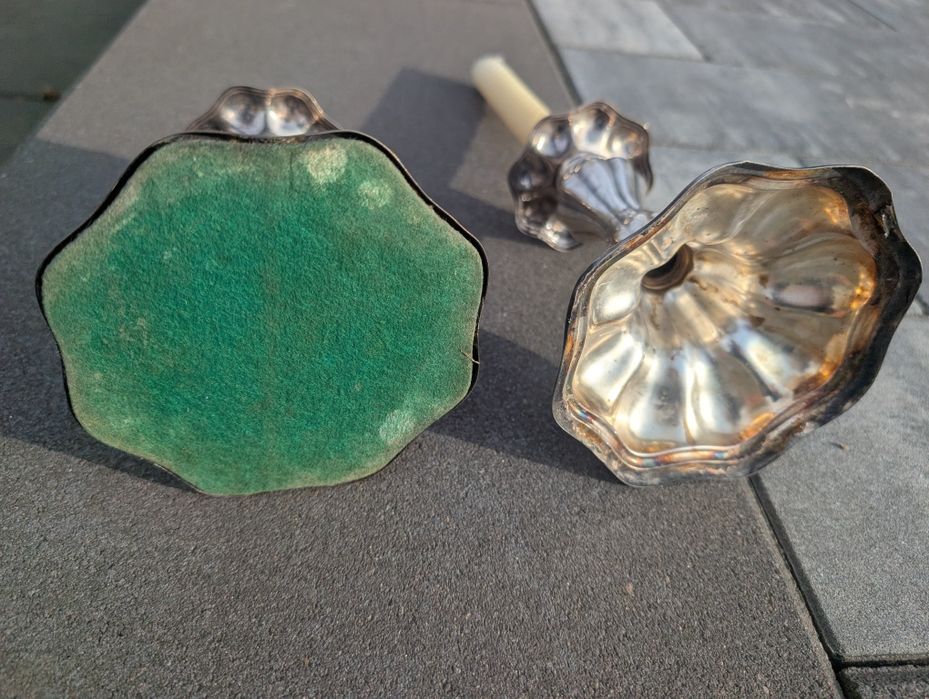 Świecznik srebro 800