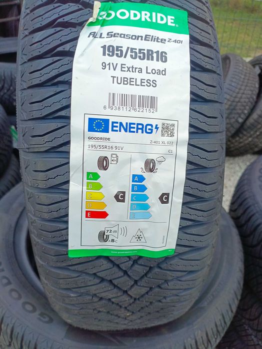 Nowe opony całoroczne wielosezonowe Goodride 195/55/16 2026r