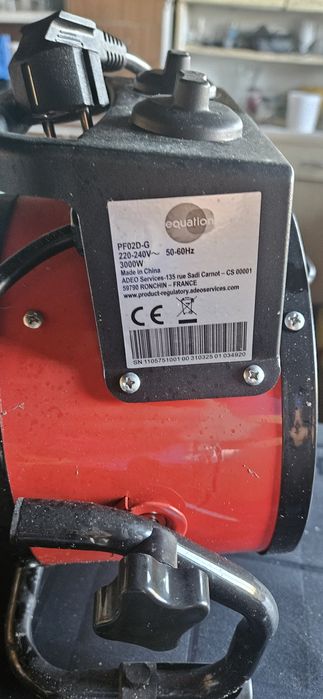 Aquecedor 2000w com ventoínha
