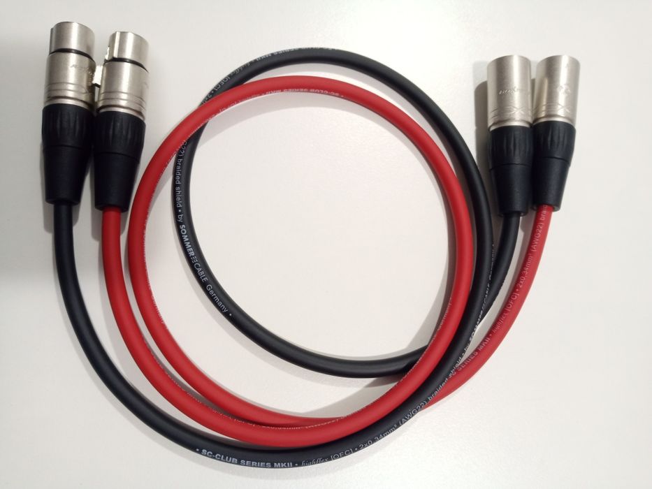 Interkonekt 2x 0.75m XLR Sommer Club OFC
