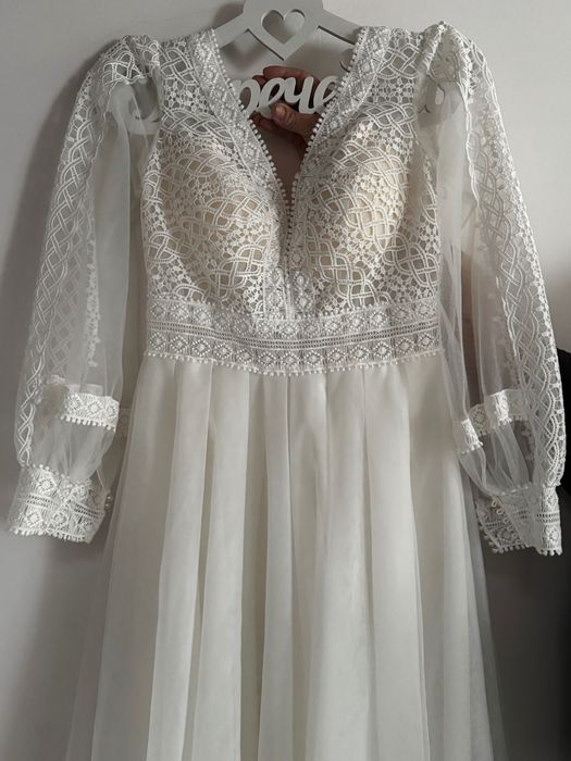 Suknia ślubna w stylu BOHO rozmiar 42/44/46