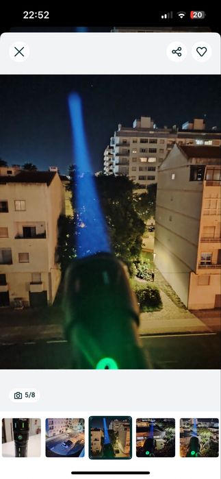 Lanterna zoom 3km potencia maxima