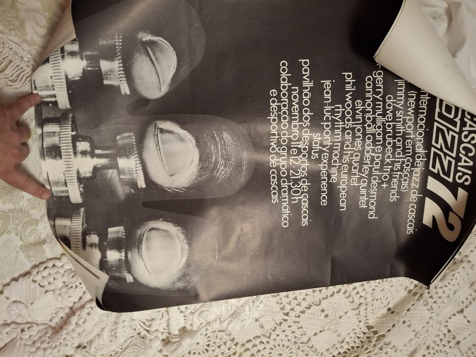 Cartaz cascais jazz 1972 bom estado