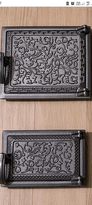 Дверцы чугунные топочные , поддувальные ,спаренные , плиты для печей