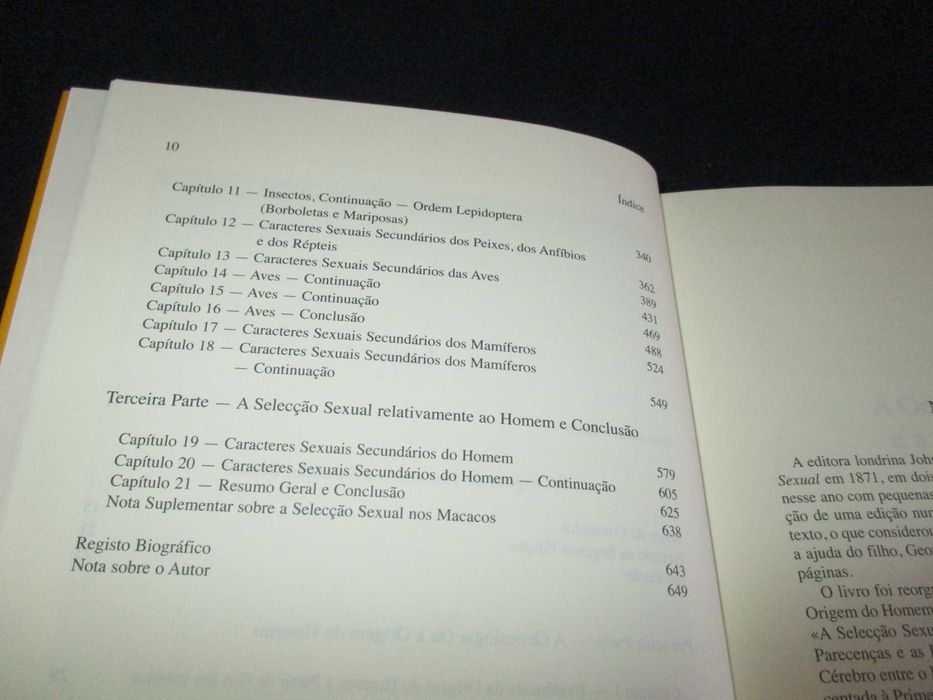 Livro A Origem do Homem e a Selecção Sexual Charles Darwin