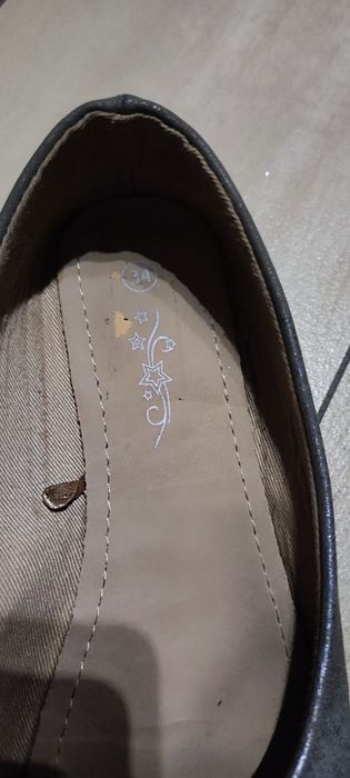 Balerinki, kolor srebrn