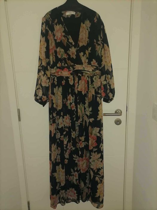 Vestido comprido Mango Tam M