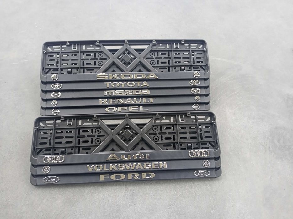 Номерная рамка под номер Skoda VW Ford Audi Opel Mazda Renault Toyota.