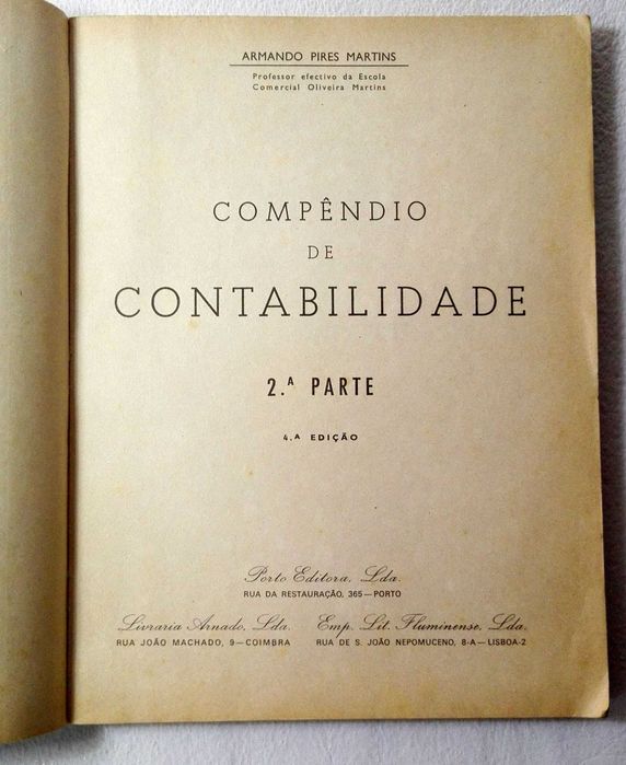 Livro Compêndio de Contabilidade – 2ª Parte