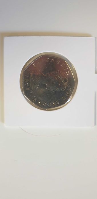 Moeda Fifty Pence - Isle of Man - 1976