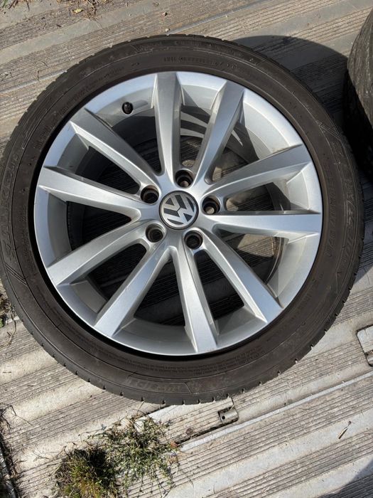 VW Passat B7 oryginalne felgi 17” cali 7.5J ET47 + Opony 235/45 R17