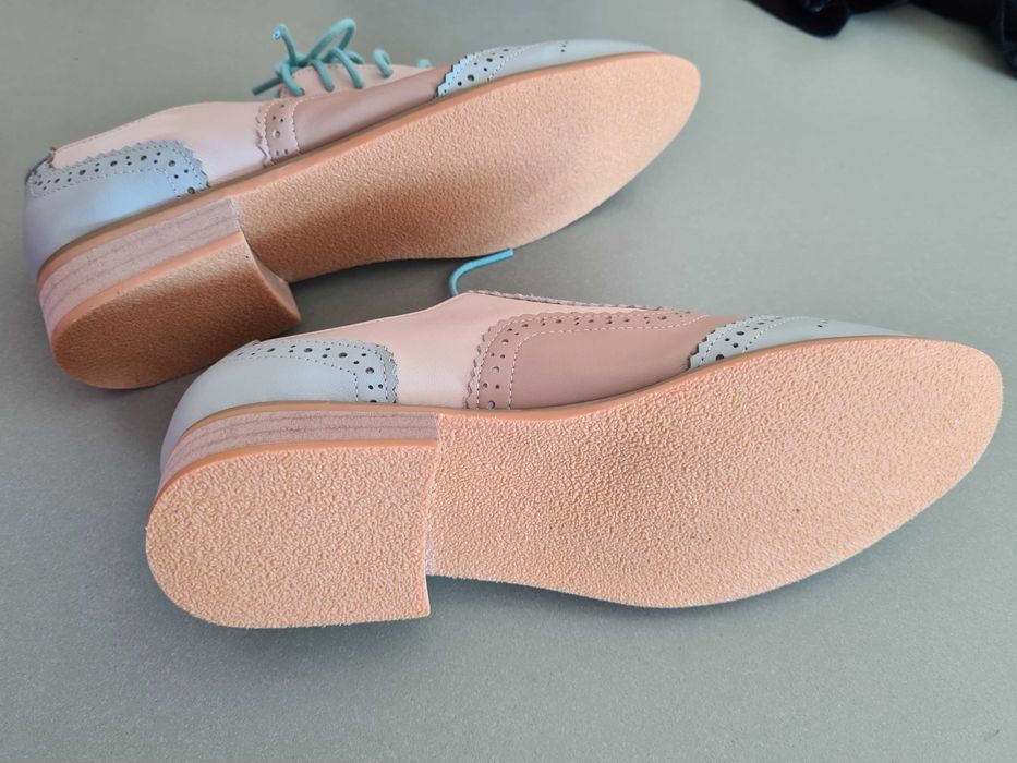 Sapatos Oxford mulher Mocassins verão Senhora pele natural Novos t.39