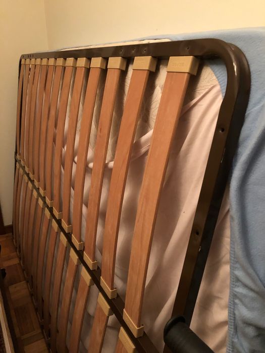 Cama casal madeira maciça
