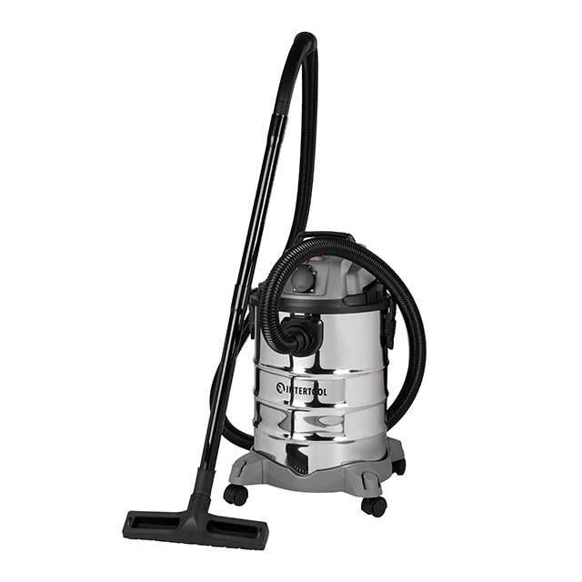 Пилосос будівельний 1.4 кВт, бак 30 л, фільтр, 17кПа INTERTOOL DT-1030