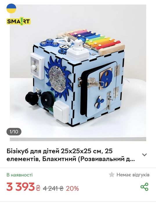 Бізікуб 25×25×25