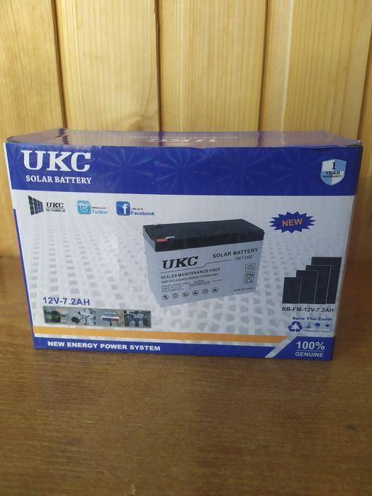 Аккумулятор UKC 12V-7Ah универсальный, оригинал