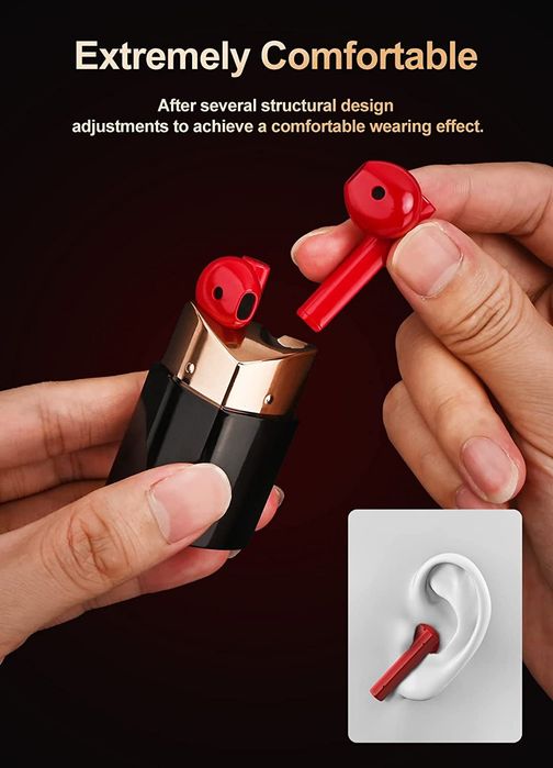 Auriculares Bluetooth batom lipstick64284338312321120