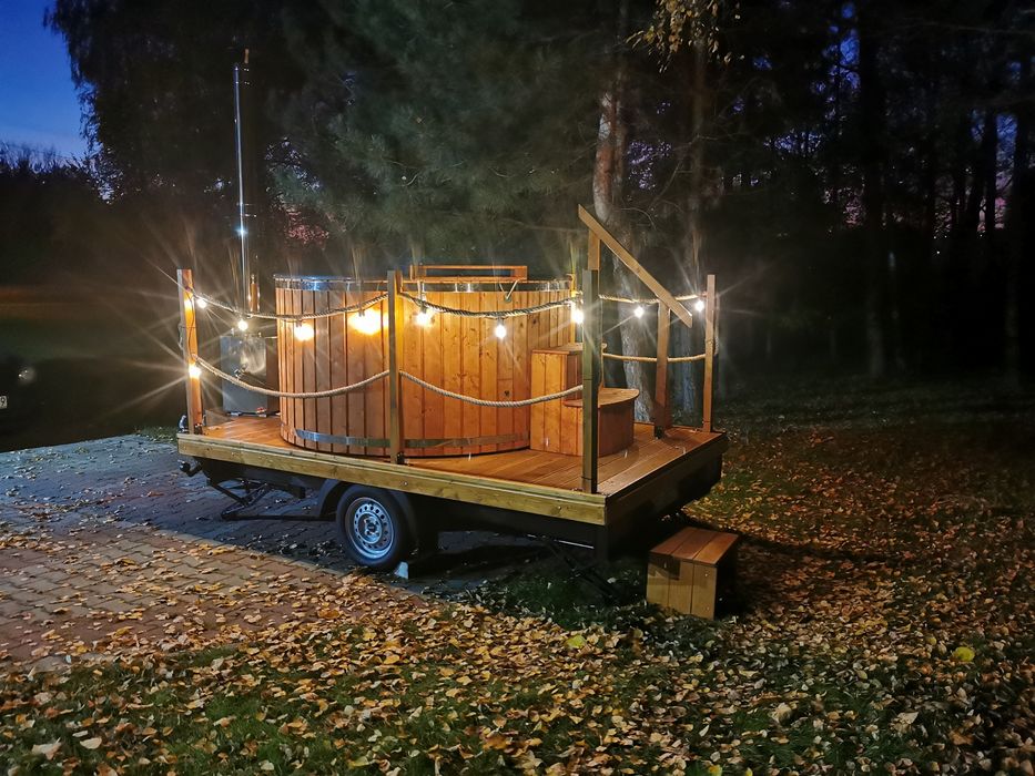 Mobilna Balia wynajem//jacuzzi na przyczepce